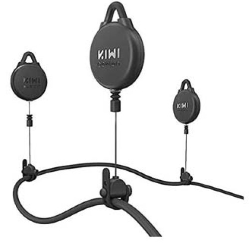 KIWI design Link Cable Management Compatible with Quest 2/Quest 1/HTC VIVE Series - 6 Packs (Black)